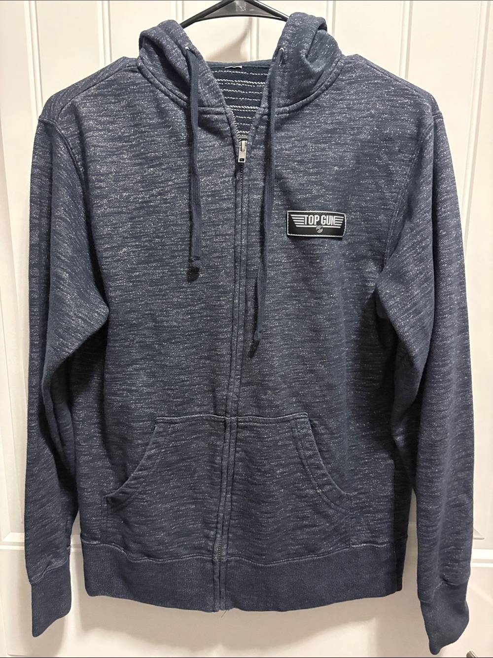 Top Gun Full Zip Hoodie Independent Trading Co Blue Heather
